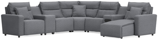 Modmax II Power Reclining Sectional with Chaise and Audio System Sectional Ashley Furniture