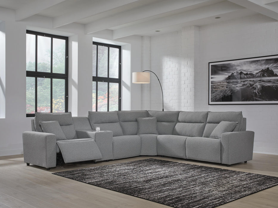 Modmax II Power Reclining Sectional with Console Sectional Ashley Furniture