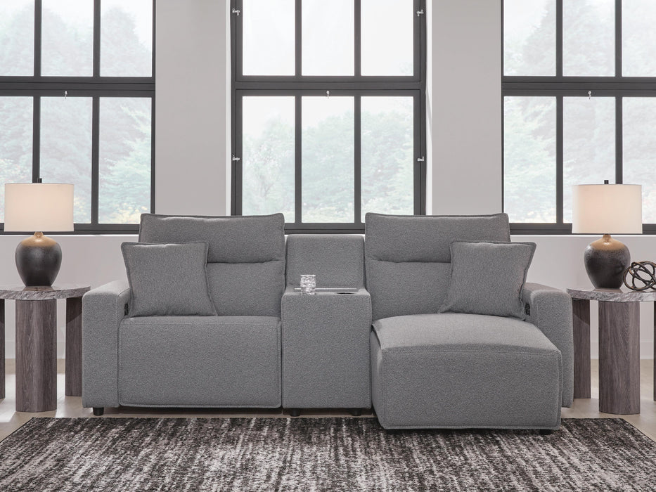 Modmax II Power Reclining Sectional with Chaise and Console Sectional Ashley Furniture