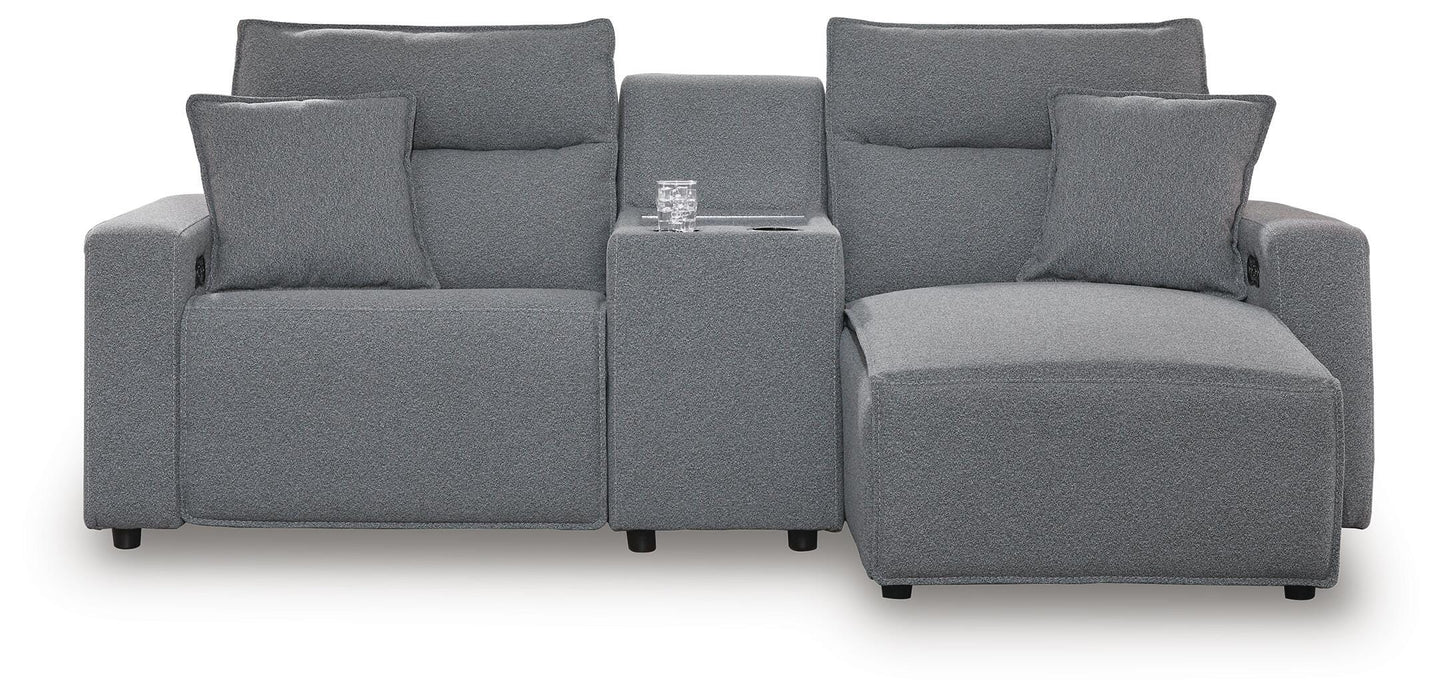 Modmax II Power Reclining Sectional with Chaise and Console Sectional Ashley Furniture