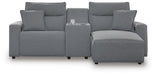 Modmax II Power Reclining Sectional with Chaise and Console Sectional Ashley Furniture