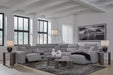Modmax II Power Reclining Sectional with Chaise and Audio Consoles Sectional Ashley Furniture