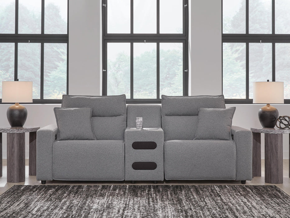 Modmax II Power Reclining Sectional with Audio Console Sectional Ashley Furniture