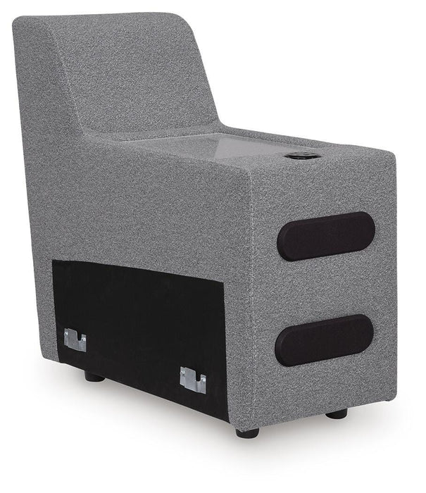 Modmax II Power Reclining Sectional with Chaise and Audio Console Sectional Ashley Furniture