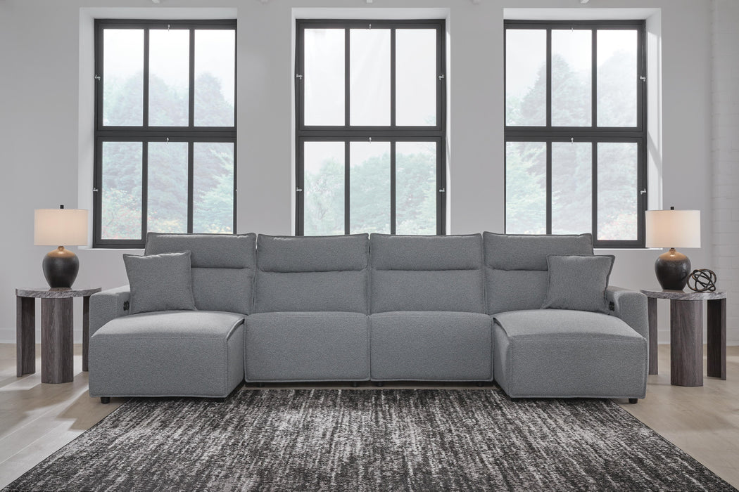 Modmax II Reclining Sectional with Double Chaise Sectional Ashley Furniture