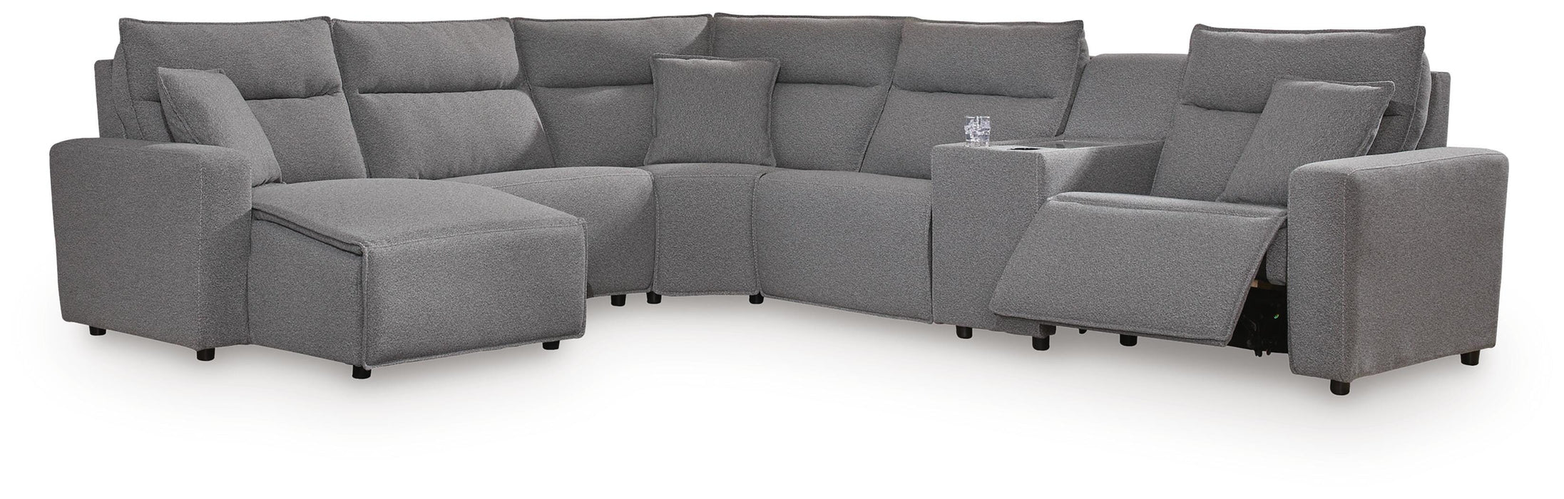 Modmax II Power Reclining Sectional with Chaise and Console Sectional Ashley Furniture