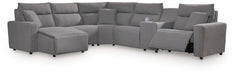 Modmax II Power Reclining Sectional with Chaise and Console Sectional Ashley Furniture