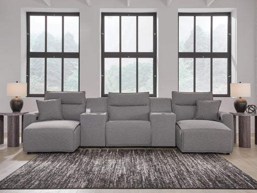 Modmax II Power Reclining Sectional with Chaise and Consoles Sectional Ashley Furniture