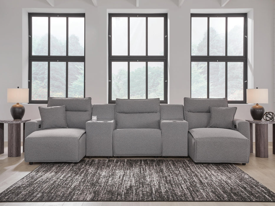 Modmax II Power Reclining Sectional with Chaise and Consoles Sectional Ashley Furniture