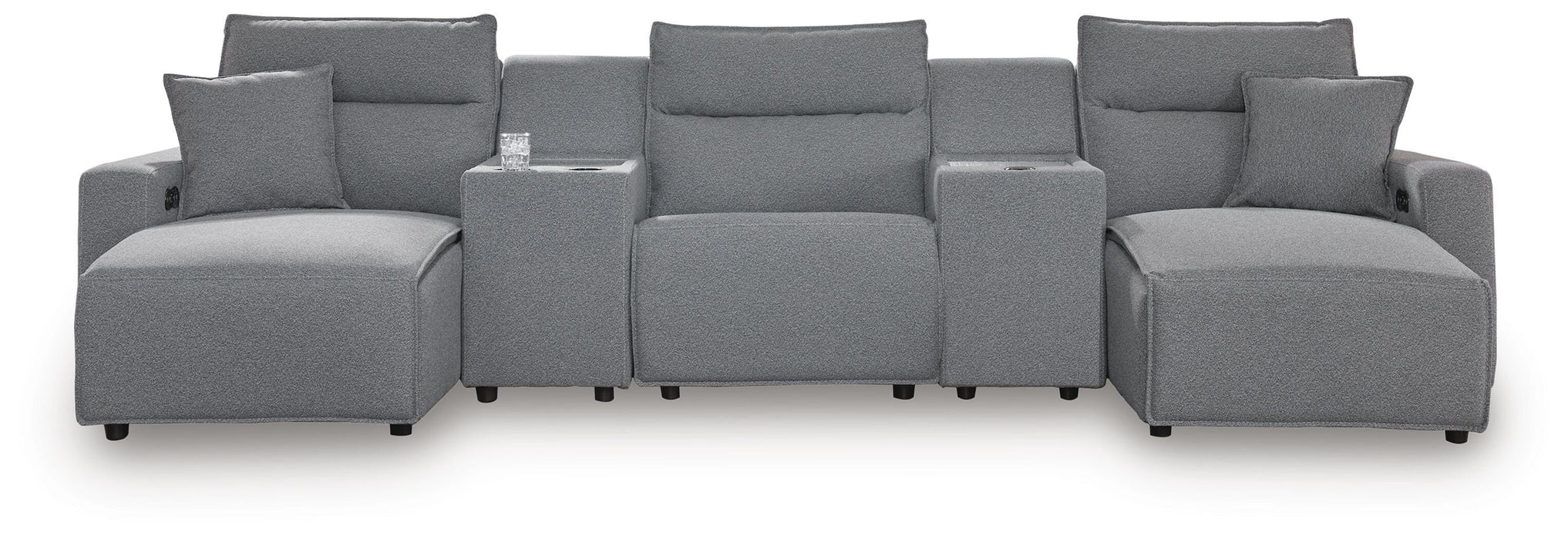 Modmax II Power Reclining Sectional with Chaise and Consoles Sectional Ashley Furniture