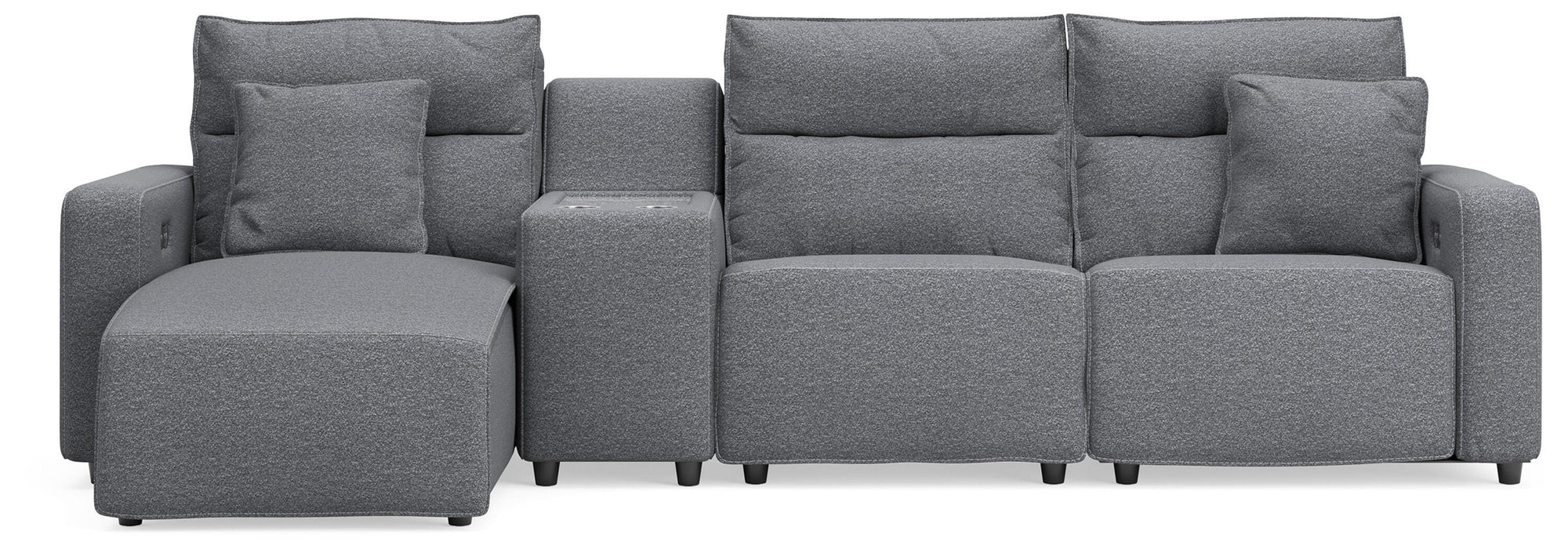Modmax II Reclining Sectional with Chaise and Console Sectional Ashley Furniture