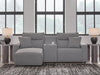 Modmax II Power Reclining Sectional with Chaise and Console Sectional Ashley Furniture