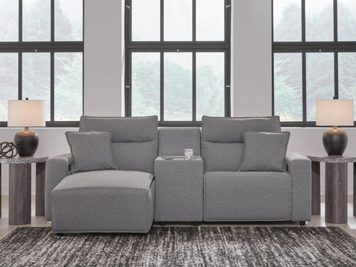 Modmax II Power Reclining Sectional with Chaise and Console Sectional Ashley Furniture