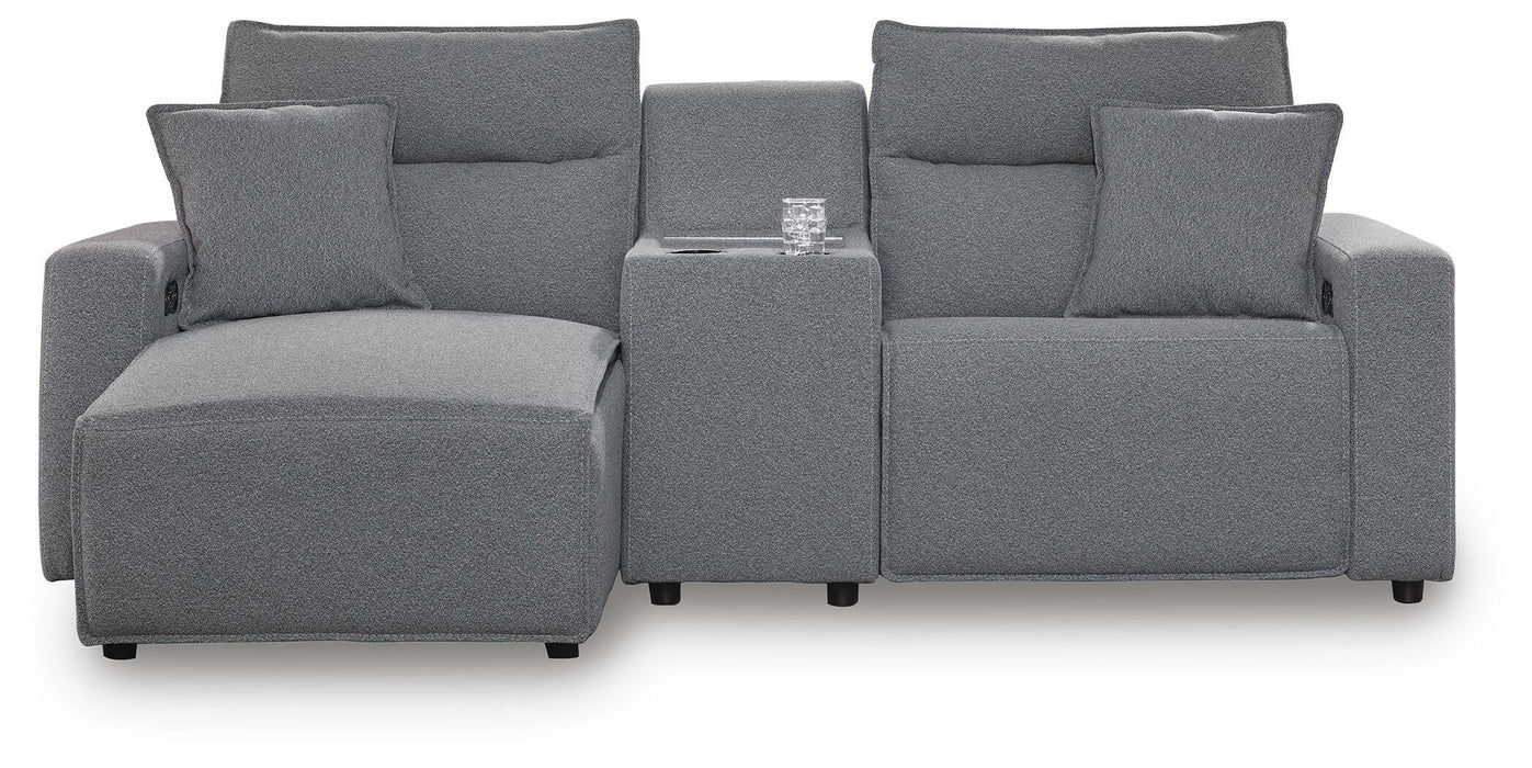 Modmax II Power Reclining Sectional with Chaise and Console Sectional Ashley Furniture