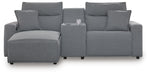 Modmax II Power Reclining Sectional with Chaise and Console Sectional Ashley Furniture