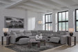 Modmax II Power Reclining Sectional with Chaise and Audio Consoles Sectional Ashley Furniture