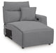 Modmax II Power Reclining Sectional with Chaise and Audio Console Sectional Ashley Furniture