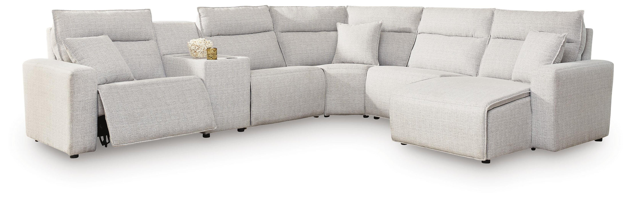 Modmax II Power Reclining Sectional with Chaise and Console Sectional Ashley Furniture