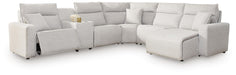 Modmax II Power Reclining Sectional with Chaise and Console Sectional Ashley Furniture