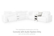 Modmax II Power Reclining Sectional with Chaise and Audio Consoles Sectional Ashley Furniture