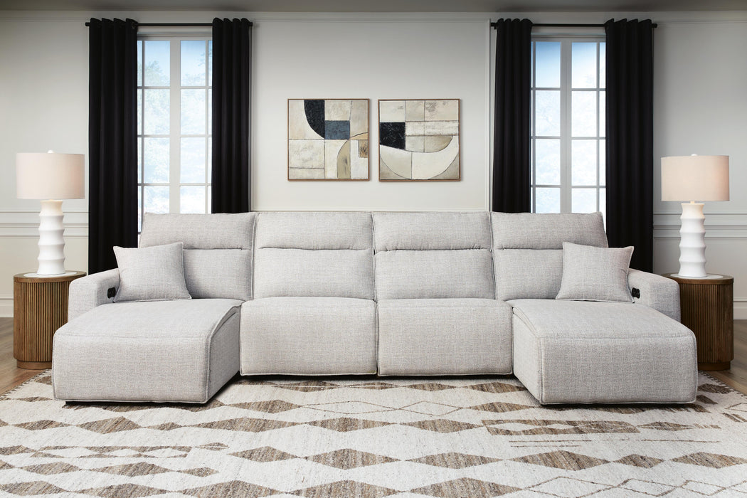 Modmax II Reclining Sectional with Double Chaise Sectional Ashley Furniture