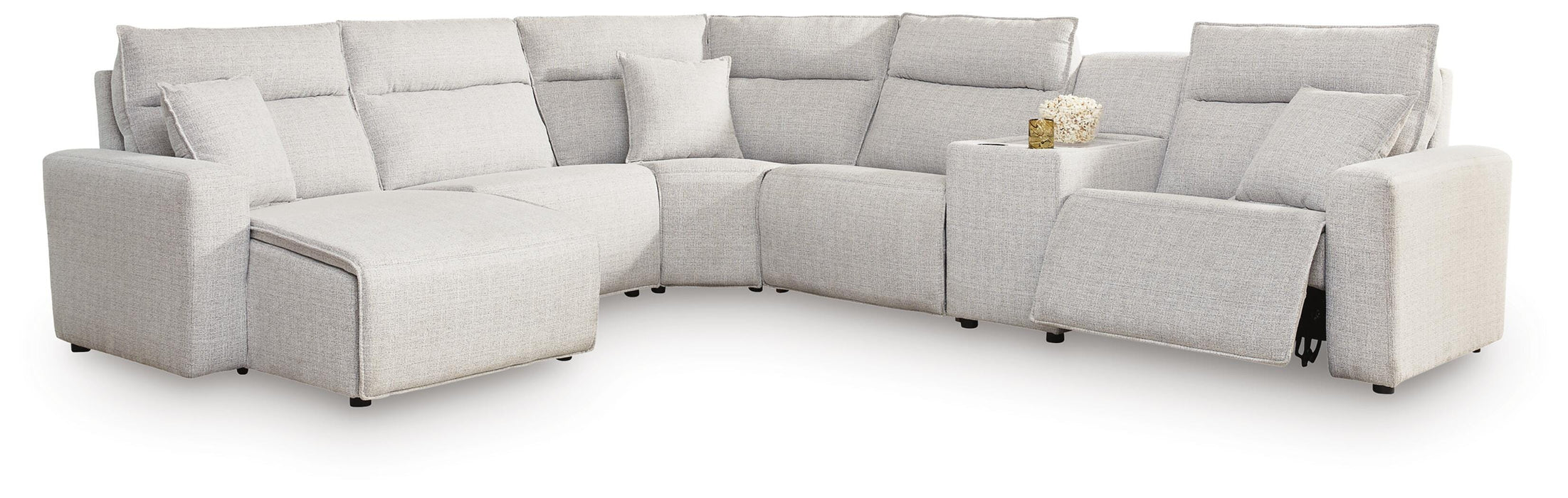Modmax II Power Reclining Sectional with Chaise and Console Sectional Ashley Furniture