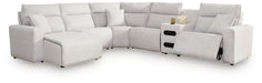 Modmax II Reclining Sectional with Chaise and Audio Console Sectional Ashley Furniture