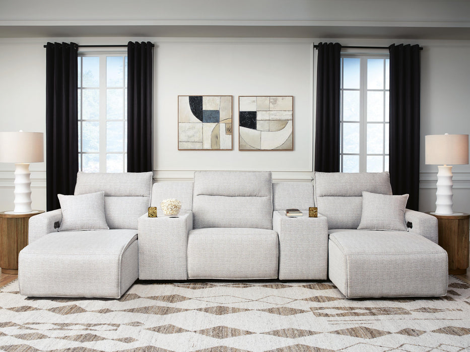 Modmax II Power Reclining Sectional with Chaise and Consoles Sectional Ashley Furniture