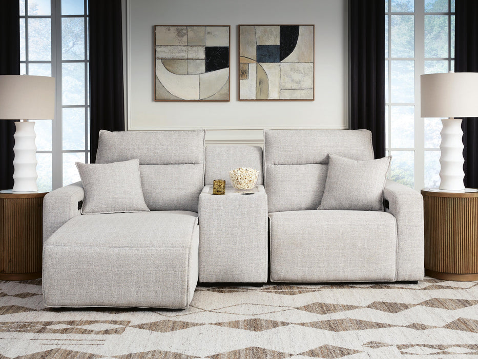 Modmax II Power Reclining Sectional with Chaise and Console Sectional Ashley Furniture