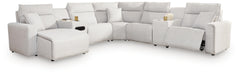 Modmax II Power Reclining Sectional with Chaise and Audio Console Sectional Ashley Furniture