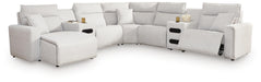 Modmax II Power Reclining Sectional with Chaise and Audio Consoles Sectional Ashley Furniture