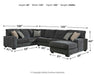 Tracling 3-Piece Sectional with Chaise Sectional Ashley Furniture