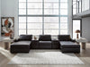 Modmax II Double Chaise Sectional with Audio Consoles - Dayton Discount Furniture