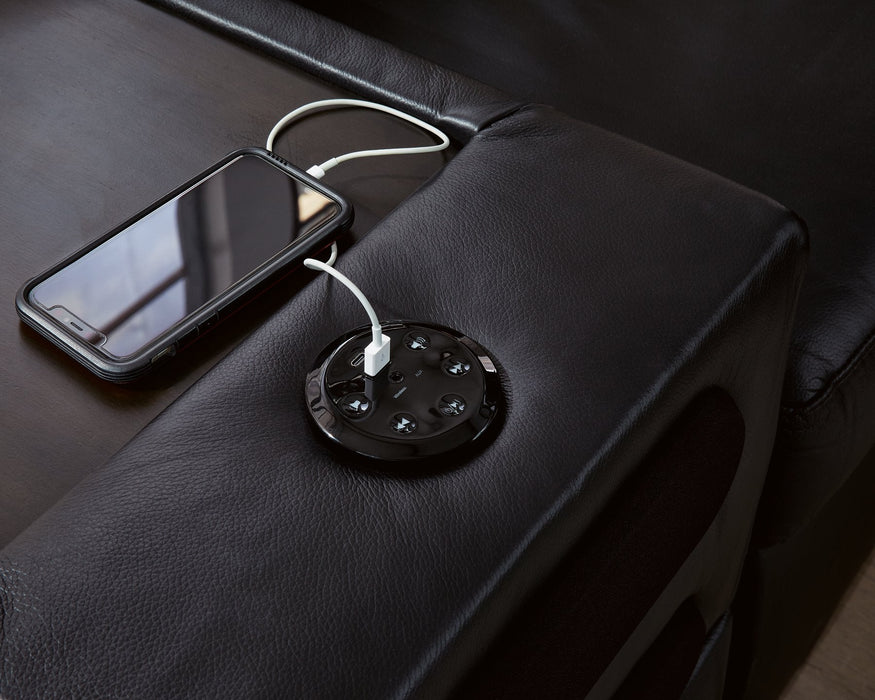 Modmax II Sectional with Chaise and Audio Consoles - Dayton Discount Furniture