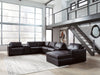 Modmax II Sectional with Chaise and Storage Consoles - Dayton Discount Furniture