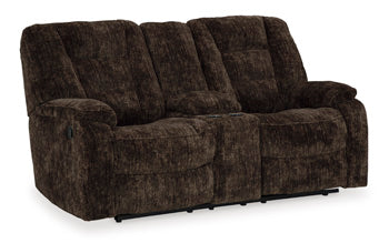 Soundwave Reclining Loveseat with Console Loveseat Ashley Furniture