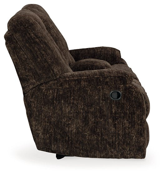 Soundwave Reclining Loveseat with Console Loveseat Ashley Furniture