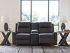 Mackmenville Reclining Loveseat with Console - Dayton Discount Furniture