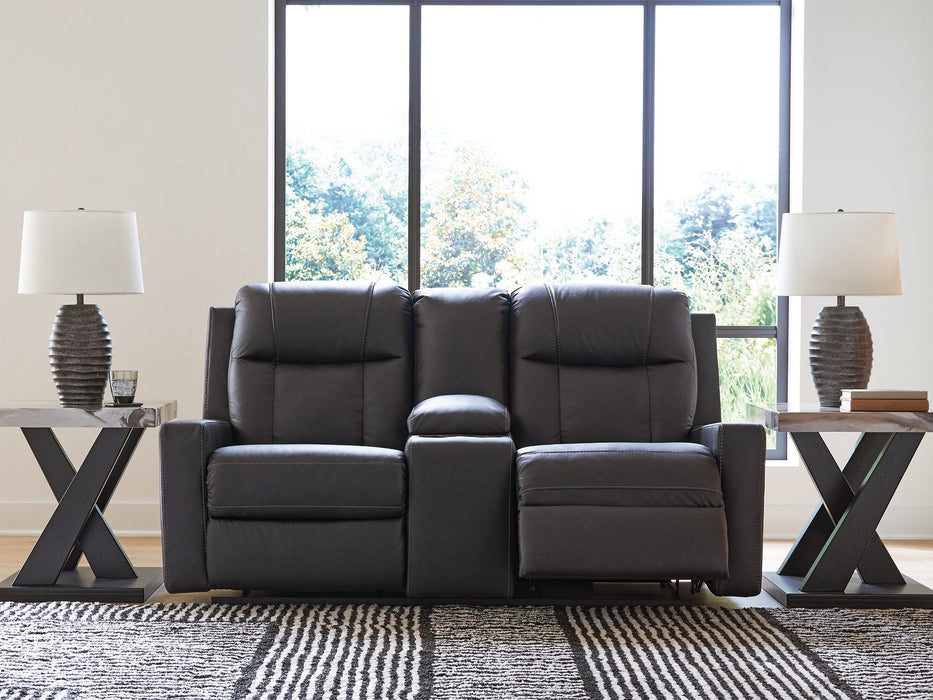 Mackmenville Reclining Loveseat with Console - Dayton Discount Furniture
