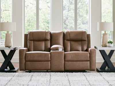Mackmenville Reclining Loveseat with Console - Dayton Discount Furniture