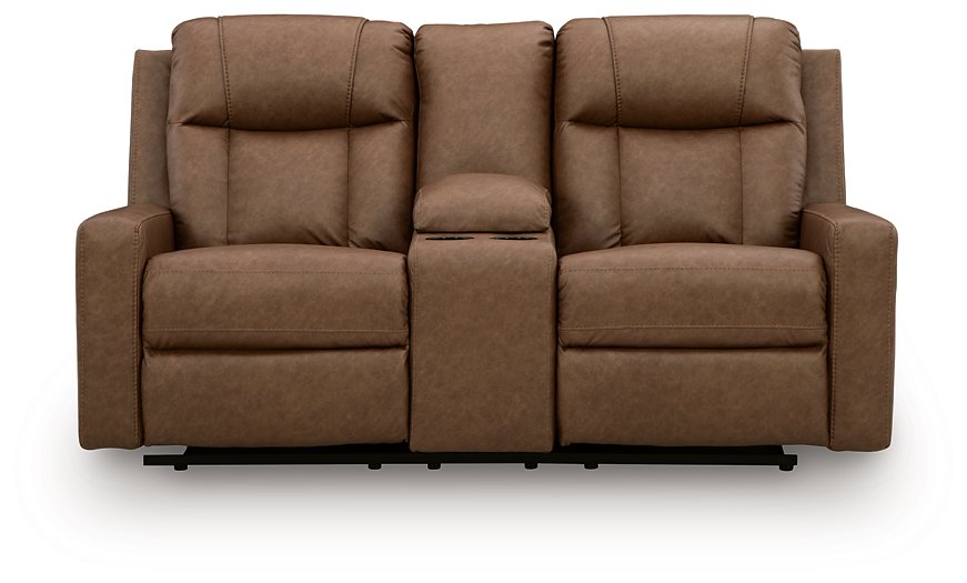 Mackmenville Reclining Loveseat with Console - Dayton Discount Furniture