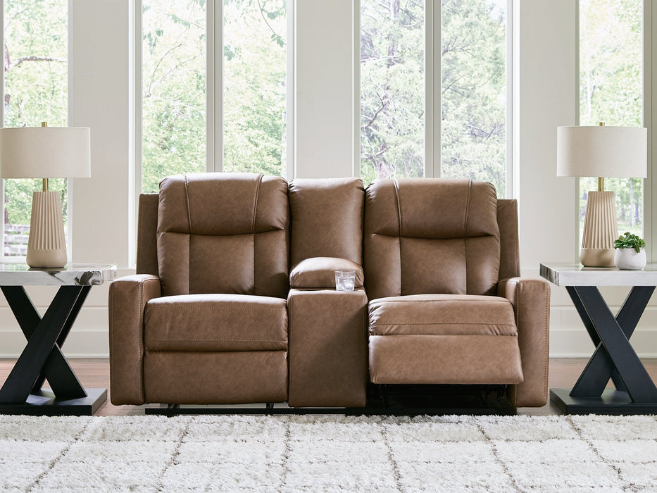 Mackmenville Reclining Loveseat with Console - Dayton Discount Furniture