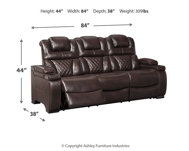 Warnerton Power Reclining Sofa Sofa Ashley Furniture