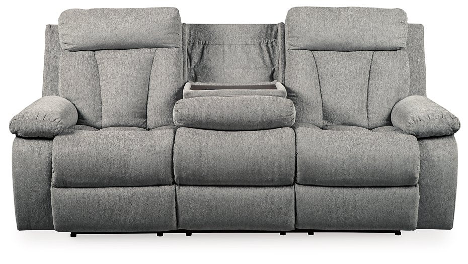 Mitchiner Reclining Sofa with Drop Down Table Sofa Ashley Furniture