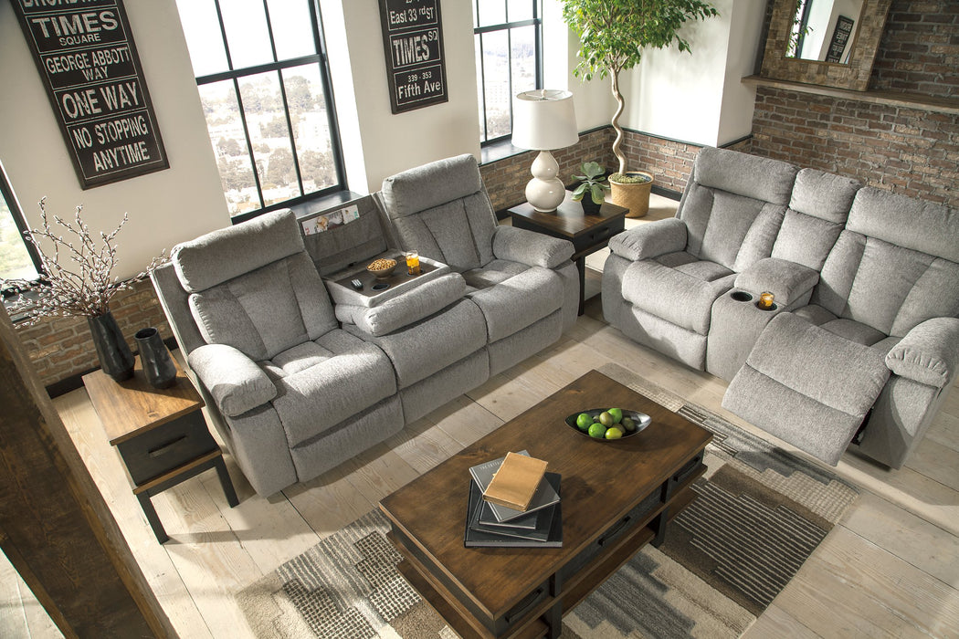 Mitchiner Reclining Sofa with Drop Down Table Sofa Ashley Furniture