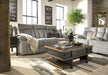 Mitchiner Reclining Sofa with Drop Down Table Sofa Ashley Furniture