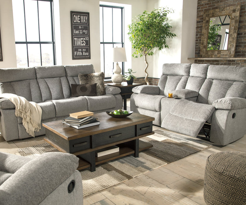 Mitchiner Reclining Sofa with Drop Down Table Sofa Ashley Furniture