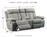 Mitchiner Reclining Loveseat with Console Loveseat Ashley Furniture