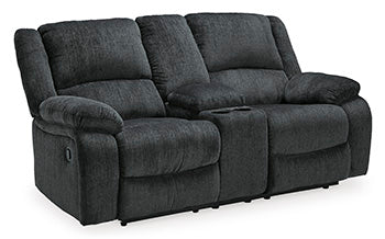 Draycoll Reclining Loveseat with Console Loveseat Ashley Furniture