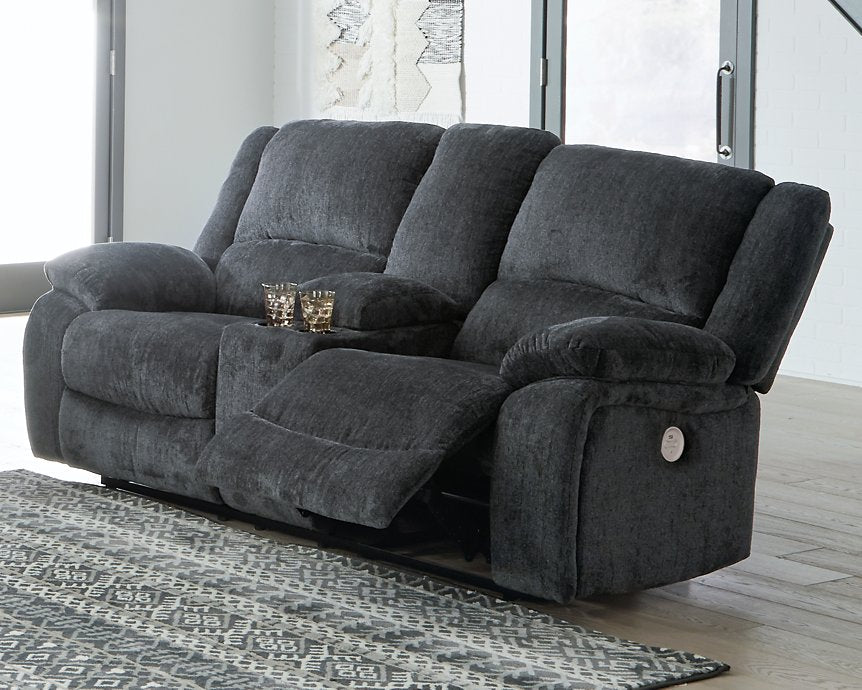 Draycoll Power Reclining Loveseat with Console Loveseat Ashley Furniture